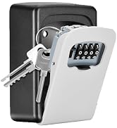 Amazon.com: Key Lock Box Wall Mounted, Fayleeko 4 Digit